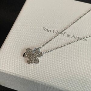Van Cleef & Arpels Silver Butterfly Necklace